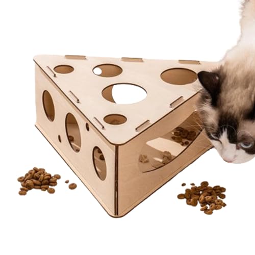 shjxi Katzen-Puzzle-Futterstation – interaktives Katzenspielzeug, interaktives Leckerlabyrinth, Katzen-Puzzle-Futterstation, Leckerli-Box für Indoor-Katzen, Anreicherung von Futterspender-Spielzeug von shjxi