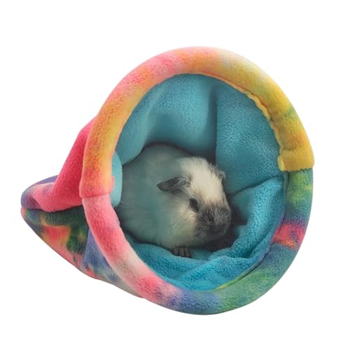 shjxi Small Animal Hide Out, Hamster Sleeping Bed, Hamster Snuggle Sack, Hamster Soft House Bed, Bunny Hide Out Bed, Breathable Squirrel Warmer Bed, Hedgehog Fleece Bed 18x29cm for Indoor von shjxi