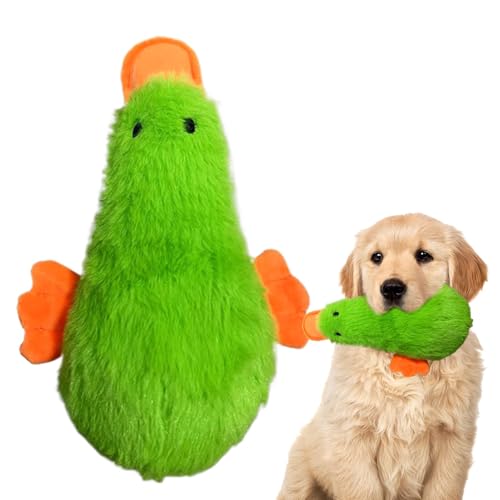 shjxi Squeaky Duck for Dogs, Stuffed Plush Chew Toy, Wear-Resistant Design, Interactive Play, Soft & Safe, for Small Pets, Puppy Training, Gift for Pet Lovers von shjxi