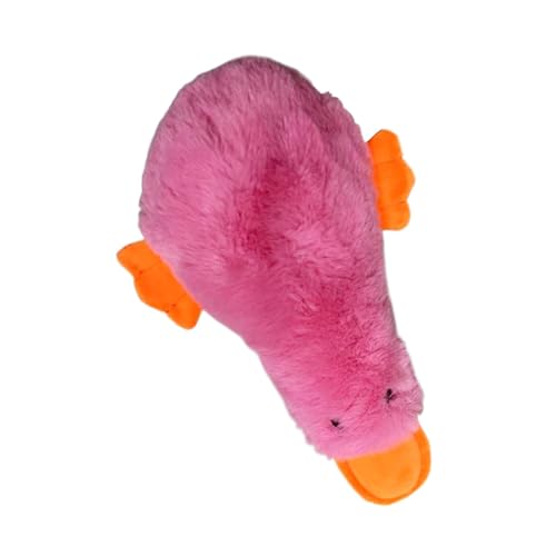 shjxi Squeaky Plush Duck Dog Toy, Small Pets Stuffed Chew Toys, Wear Resistant Animals Chew, Long Lasting and Interactive Plush for Pet Lovers, Friends, 9.45x6.3 Inches von shjxi