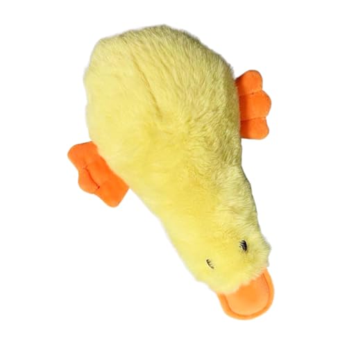 shjxi Squeaky Plush Duck Dog Toy, Small Pets Stuffed Chew Toys, Wear Resistant Animals Chew, Long Lasting and Interactive Plush for Pet Lovers, Friends, 9.45x6.3 Inches von shjxi