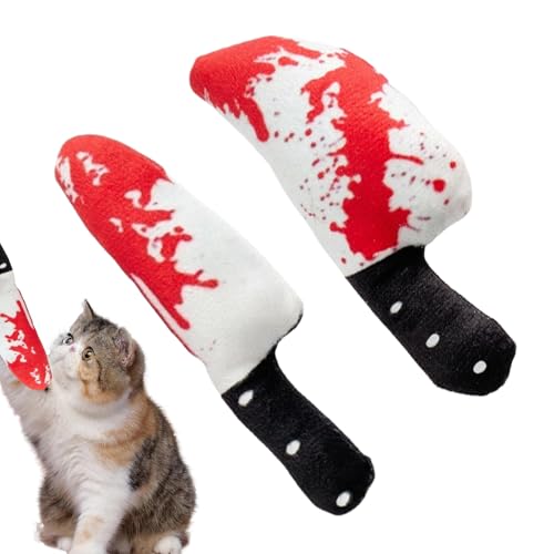 shpuuyy Katzen Knabberspielzeug | Kätzchen Zahnungsspielzeug Mit Katzenminze | 2 Stücke Plüsch Kratzspielzeug Blutige Schneide Design Für Trainingsspielzeug Große Katzenrassen Einzelspiel Draußen shpuuyy Katzen Knabberspielzeug | Kätzchen Zahnungsspielzeug Mit Katzenminze | 2 Stücke Plüsch Kratzspielzeug Blutige Schneide Design Für Trainingsspielzeug Große Katzenrassen Einzelspiel Draußen von shpuuyy