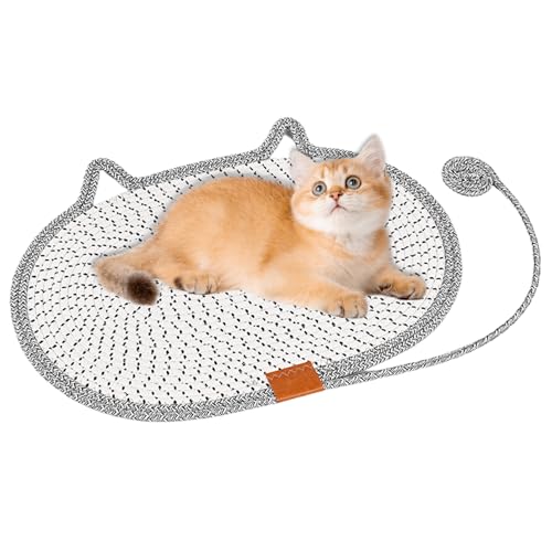 shuhauk Kratzunterlage für Katzen, natürliches Baumwollseil, Katzenkratzunterlage – waschbares Haustierzubehör für drinnen und draußen, Boden, Tür, Ecke, Haus, Bett, Couch, Stuhl, Tisch, Reisen shuhauk Kratzunterlage für Katzen, natürliches Baumwollseil, Katzenkratzunterlage – waschbares Haustierzubehör für drinnen und draußen, Boden, Tür, Ecke, Haus, Bett, Couch, Stuhl, Tisch, Reisen von shuhauk