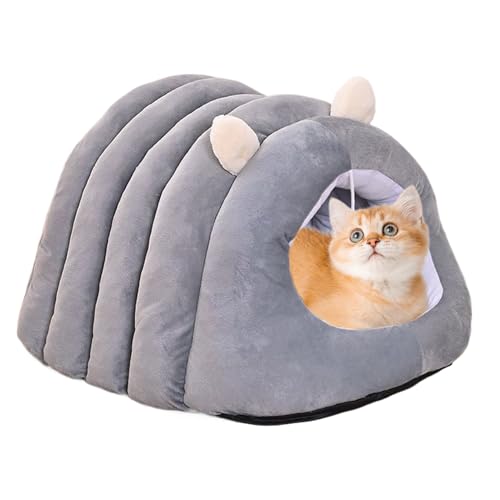 shuhauk Überdachtes Katzenbett | Katzenhaus Zeltbett | Bequemes Haustiernest für Kätzchen Welpen Kleintiere Wohnzimmer Schlafzimmer Spielplatz Wohnung shuhauk Überdachtes Katzenbett | Katzenhaus Zeltbett | Bequemes Haustiernest für Kätzchen Welpen Kleintiere Wohnzimmer Schlafzimmer Spielplatz Wohnung von shuhauk