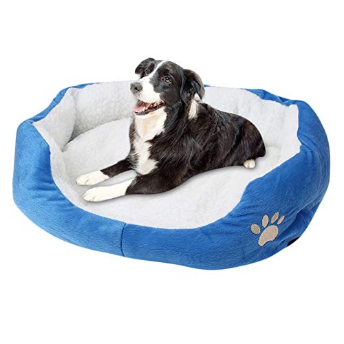 shuxuanltd Hundebett Grosse Hunde Hundebett Hundebett Kleine Hunde Hundekissen Grosse Hunde Hundebett Flauschig Hundesofa FüR Grosse Hunde Hundebetten FüR GroßE Hunde Hundecouch Blue,50 * 40cm von shuxuanltd