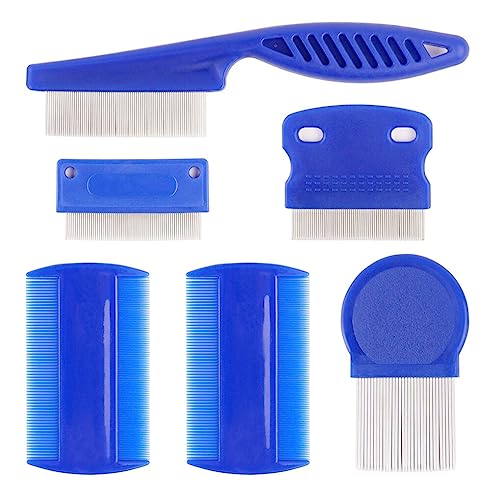 siduytin 6 Teile/Kit Tierhaarbürste Insektenentfernung Reinigung Zähne Haarbürste Tragbare Tasche Home Grooming Styling Werkzeuge Schönheit von siduytin