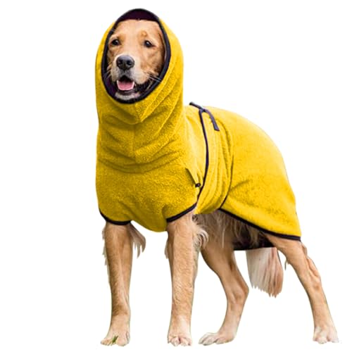 siduytin Bleiben Sie warm mit Hunde Bademantel, Handtuch, Winter Essential Baumwolle, Haustier Weste, Mantel, Hundekleidung, blockiert Keine Bewegung, hautfreundlich, Gelb, M von siduytin