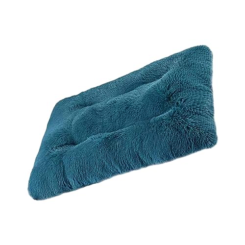 siduytin Hundenest Pamper Pooch, gemütliches und sperriges Plüschkissen, Stoff, Heimtierbedarf, Katzennest, Haustiernest, weich, sperrig und atmungsaktiv, blau 50 * 70 * 8cm von siduytin