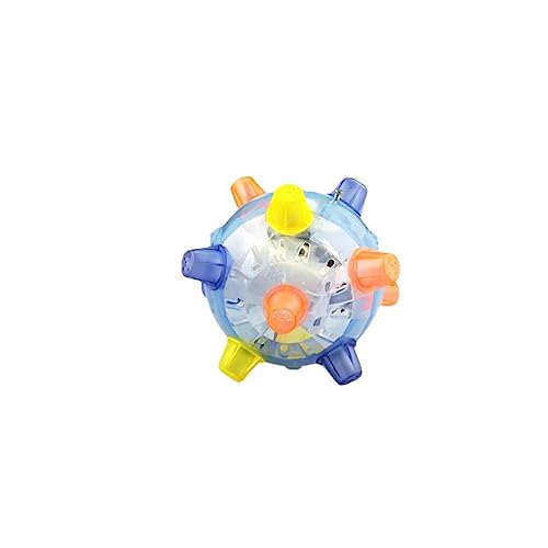 siduytin Pet Jumping Ball Flash Musik Bunte Lichtkugeln Unterhaltungsversorgung für Outdoor Garden Walking Farbe zufällig von siduytin