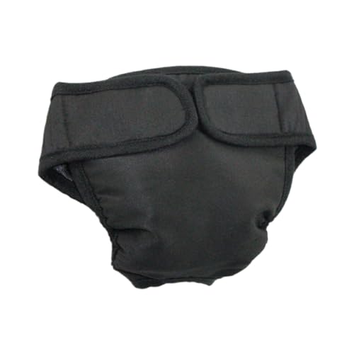 siduytin Waschbare Shorts für Hündinnen, atmungsaktiv und bequem, saugfähiges Mesh Futter, Baumwollunterwäsche für Hunde, Klassisches Schwarz, XL von siduytin