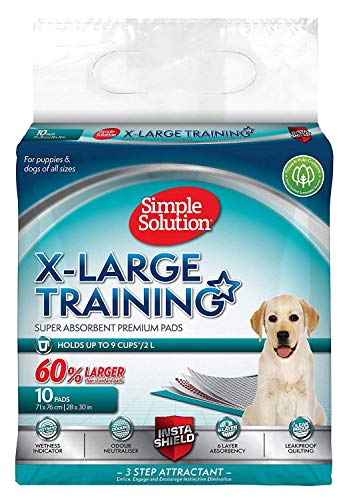 Simple Solution Extra große saugfähige Premium Hunde- und Welpenerziehungspads - 10er-Pack von simple solution