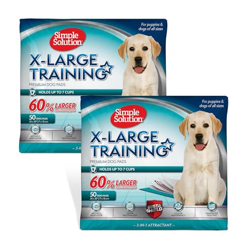 Simple Solution Hundeunterlagen für Hundetraining und Welpen, Größe XL, 100 Stück von simple solution