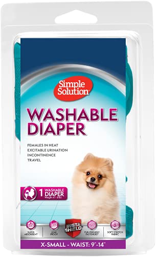 Simple Solution waschbare, wiederverwendbare Hundewindeln | saugfähig mit auslaufsicherem Sitz | Reizharn oder Inkontinenz | 1 x XL Windel von simple solution