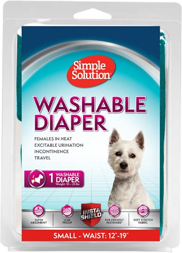 Simple Solution waschbare, wiederverwendbare Hundewindeln | saugfähig mit auslaufsicherem Sitz | Reizharn oder Inkontinenz | 1 x Medium Windel von simple solution