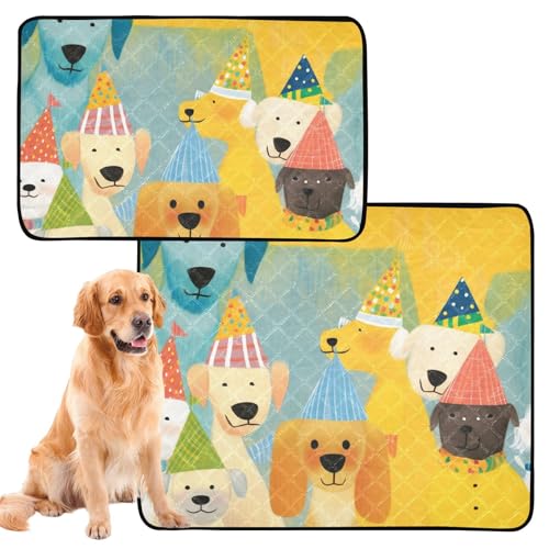 Hundematte für Hunde, waschbar, extra groß, waschbar, rutschfeste Matte für Hunde, für Autositz, 61 x 91,4 cm + 91,4 x 106,7 cm, 2 Stück von siphylline