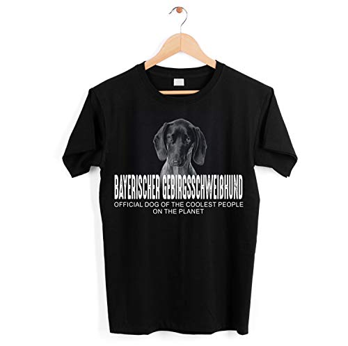 Bayerischer Gebirgsschweißhund BGS Unisex Shirt Official Dog cool Leute lustig Hundemotiv T-Shirt Größe XXL von siviwonder