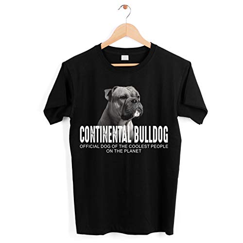 Continental Bulldog Conti Bully Unisex Shirt Official Dog cool Leute lustig Hundemotiv T-Shirt Größe 4XL von siviwonder