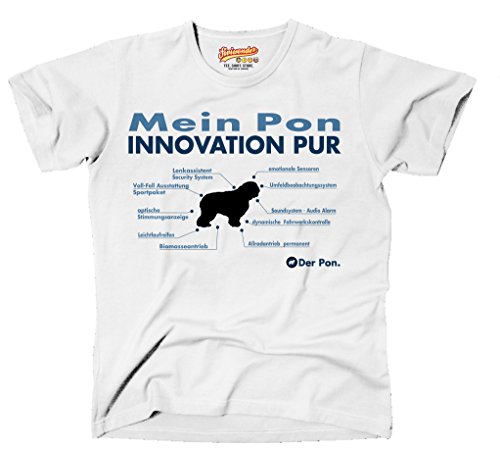 Innovation Liste PON Hund Hunde Polnischer Niederungshütehund Polski Owczarek Nizinny - Unisex T-Shirt Shirt Siviwonder weiß 4XL von siviwonder