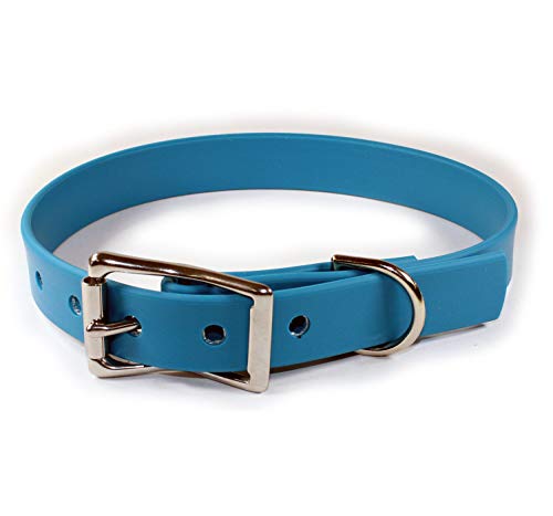 Hundehalsband, wasserdicht, Größe L: 45,7 - 55,9 cm, Blau von sleepy pup