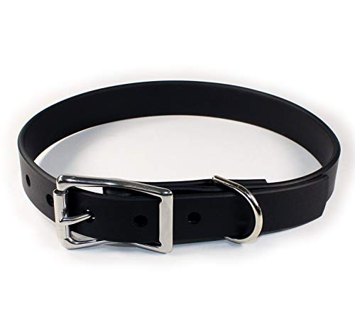 Hundehalsband, wasserdicht, Größe XL: 55,9 - 66 cm, Schwarz von sleepy pup