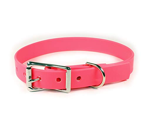 sleepy pup Waterproof Dog Collar - Made in Virginia (Medium: 14"-18", Pink) von sleepy pup