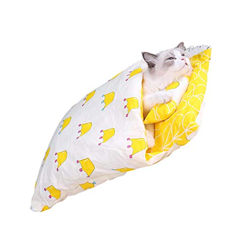 smashing Katzenschlafsack Katzenhöhle Kuschelsack Mit Weichem Plüsch Zum Verstecken Und Relaxen Selbstwärmendes Thermobett Katzenbett Für Alle Kätzchen von smashing