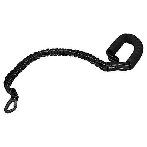 Outdoor Pet -Leine Nylon Reflektierende elastische Hundehund -Leinenschaumgriff für kleine mittelgroßen großen Hunden (Schwarz) von sojupcal