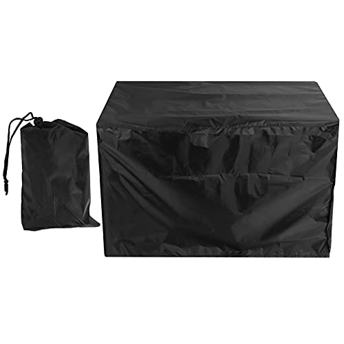 sojupcal Hundekäfigabdeckung, 4 Tür 210d Oxford Stoffhund House House Cover, tragbarer Hundekäfig -Unterkunft mit warmem Schutz, kaltes Wetter Hundezwinger -Decke für Innen- und (Black L 42inches) von sojupcal