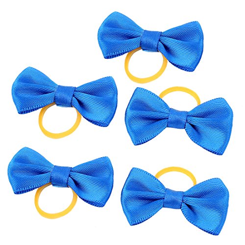 Sourcingmap Gummi Pet Hund Haar Pflege Schleife Bands Clips Haarnadeln, Blau, 5-teilig de von uxcell