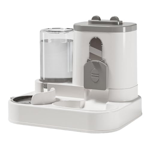sporful Automatischer Futterspender und Wasserspender für Katzen, Hunde, Kleintiere, Futternapf mit Anti-Spritz-Zaun, 1500 ml, Lebensmittelaufbewahrung, 700 ml Wasserflasche sporful Automatischer Futterspender und Wasserspender für Katzen, Hunde, Kleintiere, Futternapf mit Anti-Spritz-Zaun, 1500 ml, Lebensmittelaufbewahrung, 700 ml Wasserflasche von sporful