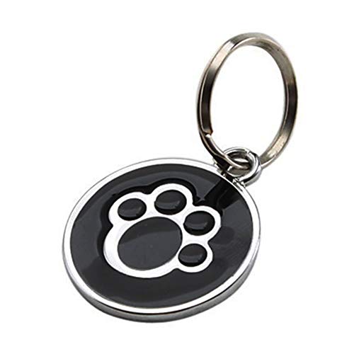 strimusimak Anti-verlorene ID Tags Anhänger Welpen Hund Katze Kragen Mini Klaue Print Pet Geschenk Black von strimusimak