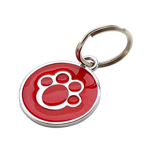 strimusimak Anti-verlorene ID Tags Anhänger Welpen Hund Katze Kragen Mini Klaue Print Pet Geschenk Red von strimusimak