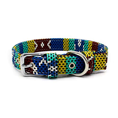 strimusimak Hündchen Verstellbarer Kragen Schnalle Blume Dot Print Gestreiften Haustiere Hund Halsband Für Haustiere Liefert 1# LNone von strimusimak