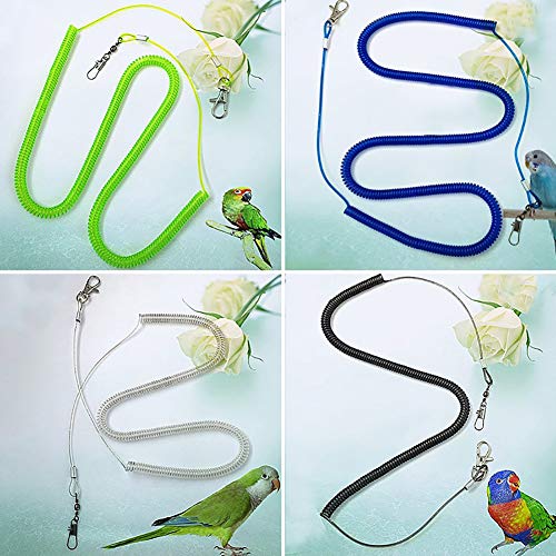 strimusimak Parrot Bird Leash Flying Training Rope Straps Parrot Cockatiels Starling Budgie - Random Color 2M von strimusimak