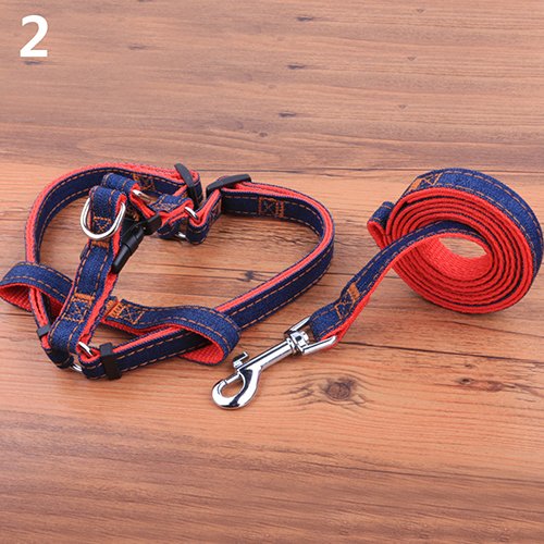 strimusimak Pet Dogs Walking Hand Grip Straps Pulling Harness Leash Dog Adjustable Belt - Red S von strimusimak