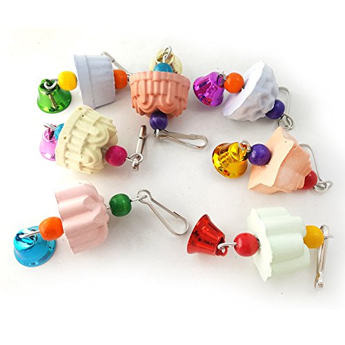 strimusimak Pet Hamster Chinchilla Parrot Bird Rabbit Teeth Stone Chew Bell Toy - Random Color and Pattern von strimusimak