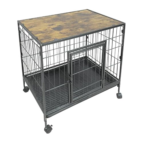 Suchown Stilvolle Kleinmöbel Hundebox, Multifunktionaler Haustierzwinger Tisch für kleine Hunde, langlebiges und modernes Design von suchown