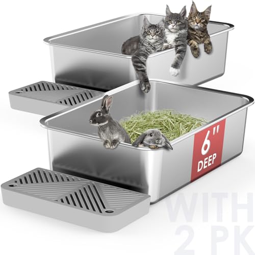 Kleine Katzentoilette, hohe Wand, Muliti, Katze, Kätzchen, 2 Stück von suzzipaws