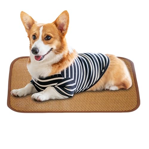 Erfrischender Hund Teppich - Tragbare Erfrischende Matratzen Für Den Sommer | Tragbarer Sommer -erfrischender Teppich | Waschbarer Natürlicher Strohbedeckungskorb Für Große, Mittlere Und Kleine Rassen Erfrischender Hund Teppich - Tragbare Erfrischende Matratzen Für Den Sommer | Tragbarer Sommer -erfrischender Teppich | Waschbarer Natürlicher Strohbedeckungskorb Für Große, Mittlere Und Kleine Rassen von syayw