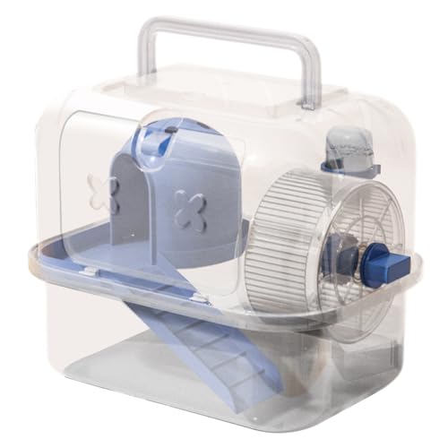 Hamsterträger - Hamster -Reisekäfig für Haustier | Bunny ausgehender Tierträger | Leichte Rennmakentransportbox mit Griff für Tierarztbesuche, Reisen, Camping Hamsterträger - Hamster -Reisekäfig für Haustier | Bunny ausgehender Tierträger | Leichte Rennmakentransportbox mit Griff für Tierarztbesuche, Reisen, Camping von syayw