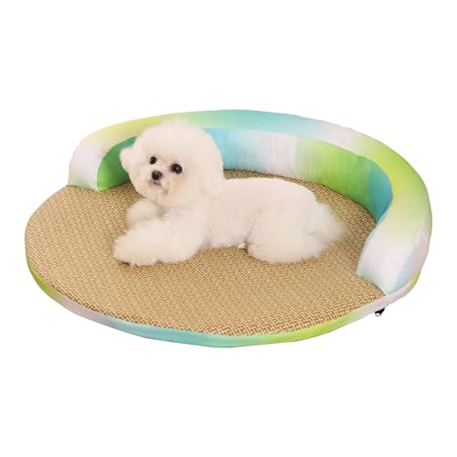 Kühlmatte für Hunde – natürlicher Rotationsstoff, waschbar, abnehmbares Katzenbett, kühlend, Zubehör für Möbel für Katzen, für Welpen, Seniorenhaus, Schlafzimmer, Wohnzimmer, Büros Kühlmatte für Hunde – natürlicher Rotationsstoff, waschbar, abnehmbares Katzenbett, kühlend, Zubehör für Möbel für Katzen, für Welpen, Seniorenhaus, Schlafzimmer, Wohnzimmer, Büros von syayw