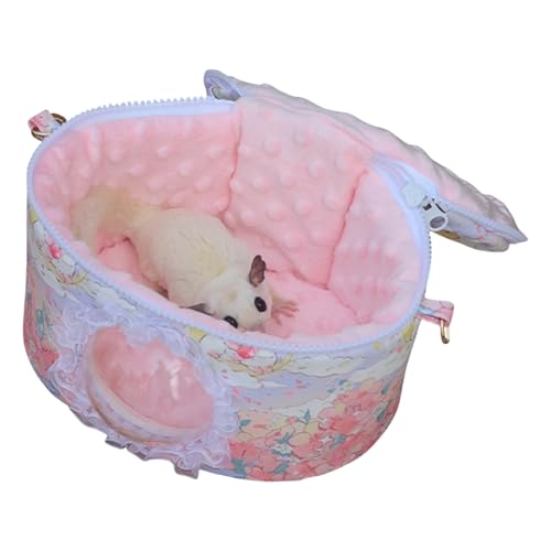 Hamster-Reisetasche, tragbar, wasserdicht, für Hamster-Transportkäfige, Verstellbarer Schultergurt, kratzfester Käfig für Chinchilla, Haustierreisen und Outdoor-Aktivitäten Hamster-Reisetasche, tragbar, wasserdicht, für Hamster-Transportkäfige, Verstellbarer Schultergurt, kratzfester Käfig für Chinchilla, Haustierreisen und Outdoor-Aktivitäten von szaluyk