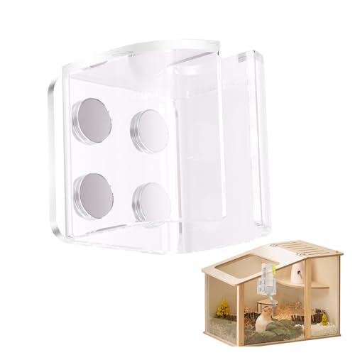 Hamster-Wasserflaschenhalter-Raumsparender Magnetständer mit Feederhalterung für kleine Haustiere, Zwerghamster, Rennmäuse, Easy-Mount-Wasser und Lebensmittelspender für Käfige Hamster-Wasserflaschenhalter-Raumsparender Magnetständer mit Feederhalterung für kleine Haustiere, Zwerghamster, Rennmäuse, Easy-Mount-Wasser und Lebensmittelspender für Käfige von szaluyk