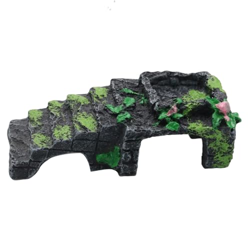 Kletter-Lebensraum für Einsiedlerkrebse, Gecko-Kletterleiter, Harz-Höhle mit Wasserschale, Futterzubehör, Tank-Dekoration für Käfiggehege, entspannende Eidechsen, Schlafen, Spielen, Unterhaltung Kletter-Lebensraum für Einsiedlerkrebse, Gecko-Kletterleiter, Harz-Höhle mit Wasserschale, Futterzubehör, Tank-Dekoration für Käfiggehege, entspannende Eidechsen, Schlafen, Spielen, Unterhaltung von szaluyk