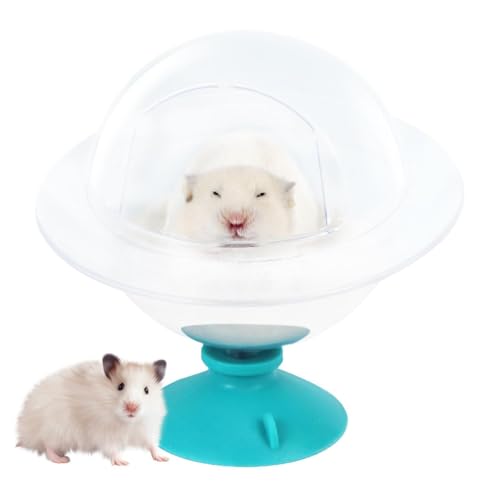 szaluyk Hamster Badezimmer - Duschraum Hamster Chinchilla Badeschale Sandbad - Graben Sandbehälter Relaxhaus Transparent für Rennmäuse Zwerghamster von szaluyk