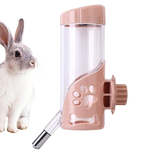 tacery Hundebox Wasserflaschenspender - 550 ml tropffreier Wasserspender zum Auffüllen von Oben - Käfig- oder Zwinger-Wasserbehälter mit Ausguss für Hamster, Kaninchen und andere Kleintiere von tacery