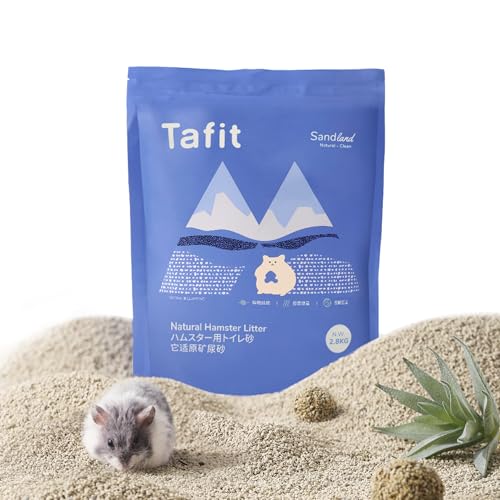 Tafit Sandbad für Hamster, kein Staub, Trainingsklo für syrische und Zwerghamster, Rennmäuse, Mäuse, Lemminge, Degus und andere kleine Haustiere (2,8 kg) von tafit