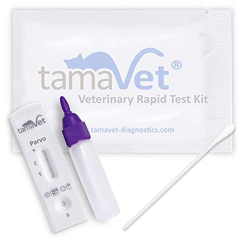 tamaVet® Schnelltest Parvovirus für Hunde und Katzen - Selbsttest zum Nachweis von Parvovirose von tamaVet