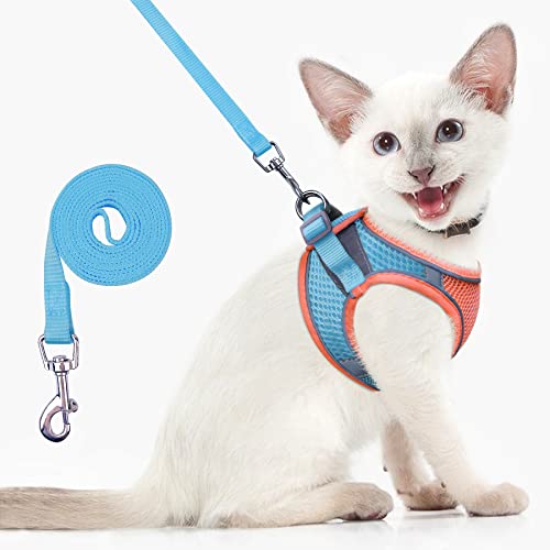 Step in Cat Vest with Leash Set no Escape Proof Soft,Waking Cat Adjustable Vest Harness for Puppy, Comfortable Outdoor Lightweight,Easy Control Breathable von taxinpeet