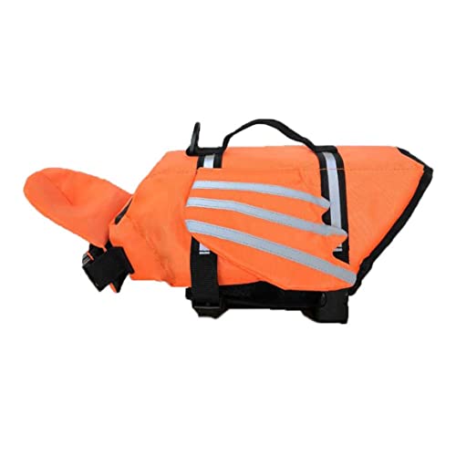 LifeJackets Hunde Schwimmweste Welpe Lebensweste Schwimmsicherheit Weste für kleine mittelgroßen großen Hunden Orange m von tddouck